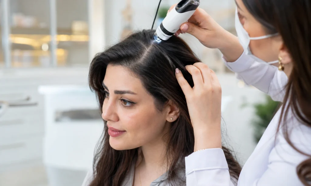 تریکوسکوپی چیست و چگونه به تشخیص ریزش مو کمک میکند؟